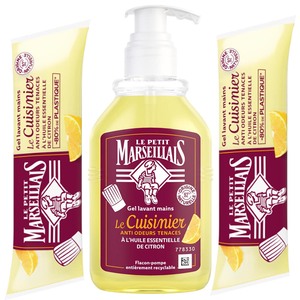 Le Petit Marseillais Fl�ssigseife Zitrone 300ml + 2x250ml - Frische Reinigung f�r die K�che