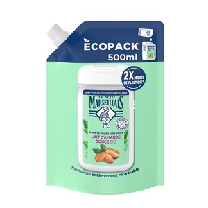 Le Petit Marseillais Duschgel mit Mandelmilch - 500 ml Nachf�llpack f�r sanfte Pflege