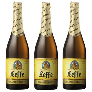 Leffe Blond Belgisches Bier 3 x 0,75L - Authentischer Geschmack, 6,6% Alkohol