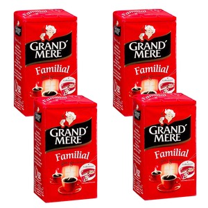 Kaffee Grand M�re Familial, gemahlener Kaffee aus Frankreich, 4 x 250g
