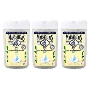 Le Petit Marseillais Duschgel: Milch f�r sanfte Pflege - 3x 250 ml aus Frankreich