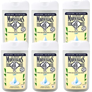 Le Petit Marseillais Duschgel mit Milch - 6x 250 ml aus Frankreich