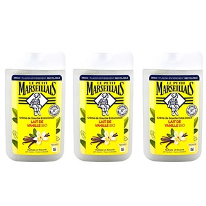 Le Petit Marseillais Duschgel mit Vanillemilch - 3x 250 ml Packung