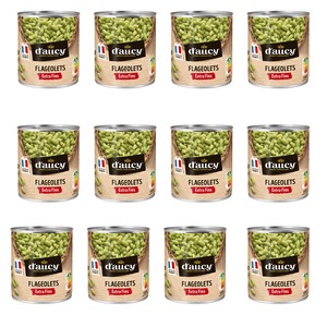 daucy Flageolets Gr�ne Bohnenkerne Extra Fein - 12 x 400g Dose, zart und vielseitig