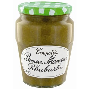 Bonne Maman Compote Rhubarbe - Erfrischendes Rhabarberkompott in Glas