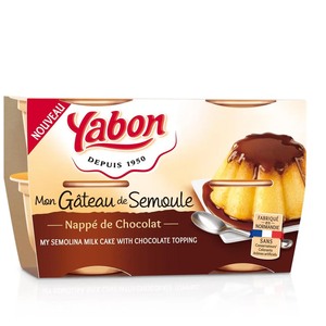 Yabon Grie�kuchen Schokolade - Praktische Einzelbecher f�r schnellen Genuss 4 x 125 gr