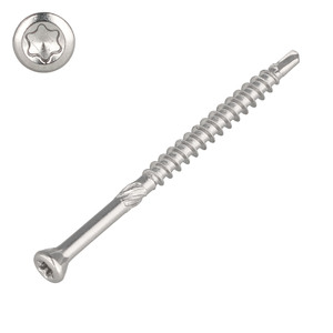 Dielenschraube Edelstahl C1 mit kleinem Senkkopf, ETA Zulassung und TX Antrieb