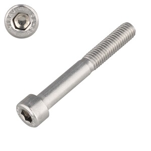 Zylinderschraube DIN 912 / ISO 4762 - Edelstahl A2 (V2A) - Innensechskant - Teilgewinde