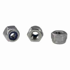 DIN 985 Sechskantmuttern - niedrige Form - selbstsichernd - Edelstahl A2 - metrisches Gewinde