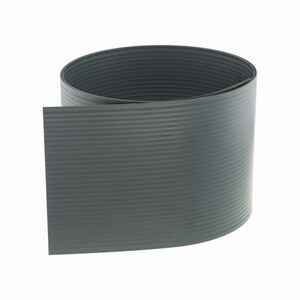 Sichtschutz Streifen aus Hart-PVC, grob gerillt (Rillenabstand: 6mm)