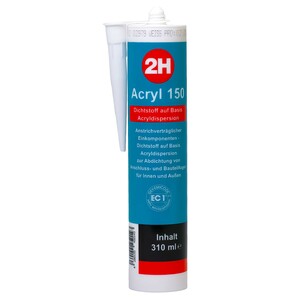 2H - Acryl weiss 310 ml Kartusche Anstrichvert�glich 
