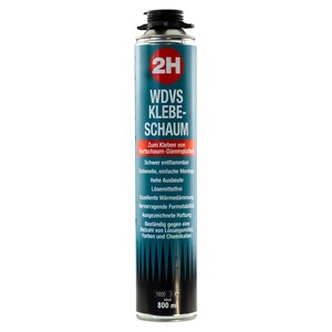 2H B1 WDVS-Klebeschaum 800 ml - Polyurethan-Fassadenkleber f�r D�mmplatten - DIBt-zugelassen