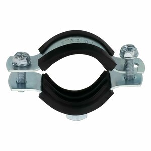Massivrohrschelle mit Schallschutzeinlage einschwenkbar - M8 - verzinkt