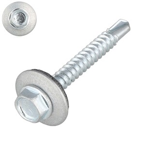 DIN 7504 K - SCREW REBEL - Bohrschrauben - mit fester EPDM Dichtscheibe verzinkt