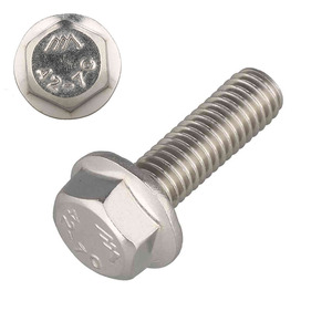 DIN 6921 Sechskantschraube - Edelstahl A2-70 - mit Flansch & Sperrverzahnung - rostfrei - f�r Solar & Metallbau - 