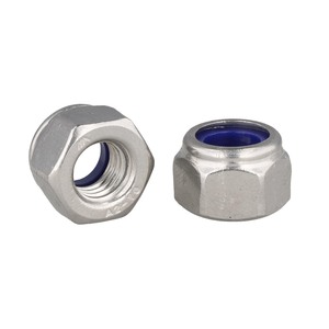 DIN 982 Sechskant-Mutter hohe Form, selbstsichernd, Edelstahl A2, Gleitmo gleitbeschichtet