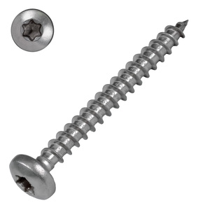 Rundkopf-Holzbauschraube - Edelstahl A2 - TX-Antrieb - ETA zugelassen - f�r Holzbau & Konstruktionen