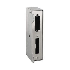 Stahl Gegenkasten f�r Kastenschloss - blank - 172 x 60 x 40 mm - mit V2A Schlie�blech - vorbereitet f�r E-�ffner - sandgestrahlt