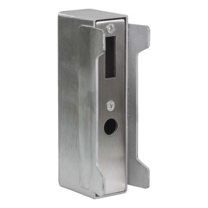 Stahl Schiebetor Gegenkasten, rechts und links verwendbar Kasten 40 mm, H�he 172 mm, Breite 55 mm, Schlie�blech Edelstahl