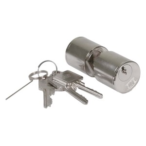 BKS Rundzylinder 31/31 mm - Profilzylinder mit Anbohrschutz - 5 Stifte - matt vernickelt - f�r Haust�ren & Feuerschutzt�ren