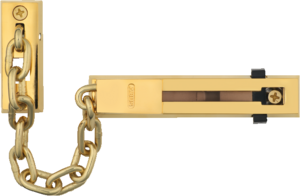 T�rkette SK66 - Messingfarben - geh�rtete Stahlkette - mit Kindersicherung - f�r Haus- und Wohnungst�ren