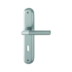 Zimmertr Garnitur Hoppe Langschild 72mm 35-45mm Alu/Chrom