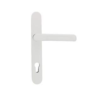 Dr�ckergarnitur - Schmalrahmen - 245x35 mm - Entfernung 92 mm - T�rst�rke 60-62 mm - *LM-Knopf-Kurzschild
