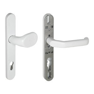 Schmalrahmen-Wechselgarnitur - Metalltr - 245x35 mm - Entfernung 92 mm - fr Trstrken 60-62 mm - stabile Ausfhrung