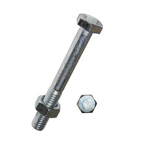 Baubolzen mit Mutter - 4.8 - galvanisch verzinkt - CE EN 15048 - f�r Stahl- & Holzbau