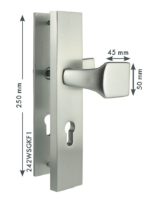 Wechsel Sicherheitsgarnitur - Modell 242WSGKF1 - Kantig - Lochung PZ