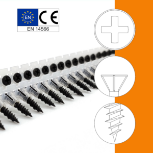 Magazinierte Schnellbauschrauben Fermacell /  Faserplattenschrauben gegurtet 1000 St�ck