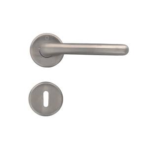 HOPPE Edelstahl Rosettengarnitur mit Schl�sselrosetten - Cardiff - rund - 8 mm Vierkant - verdeckt verschraubt