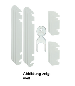 Ausgleichsplatten f�r Bandseitensicherung wei�