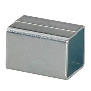 Distanzh�lse - Vierkant 9 mm auf 8 mm - L�nge 30 mm - Stahl verzinkt - Adapterh�lse f�r T�rgriffe