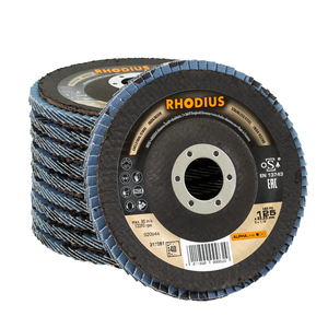 F�cherschleifscheiben F schr�g LSZ F3 - 125 x 22,23 - K�rnung 40 - 10 St�ck