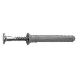 Nageldbel 6 mm, mit verzinktem Schraubnagel - Senkkopf-Schlagdbel