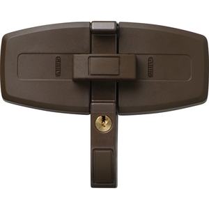 ABUS DFS 95 Zusatzschloss - braun - f�r Doppelfl�gelfenster - Doppel-Schwenkriegel - VdS & DIN gepr�ft