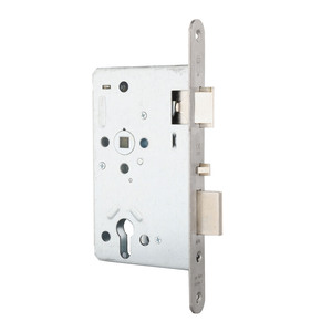 SSF Panik-Einsteckschloss Serie 20 APK - Panikfunktion E - Edelstahlstulp abgerundet 24 x 235 - Dorn 65 - PZ 72 - Vierkant 9 - selbstverriegelnd