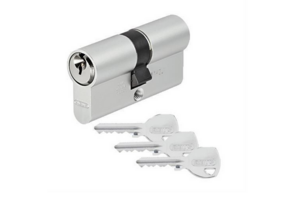 ABUS Doppelzylinder TI14ST 30/30 - TITALIUM(TM) - Not- & Gefahrenfunktion - Profilzylinder - inkl. 3 Schl�ssel