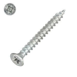 Spanplattenschraube 3,5 x 35 mm - PZ2 - Senkkopf - verzinkt - 100 Stk.