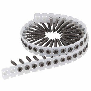 SCREW REBEL Faserplattenschrauben - phosphatiert - Hi-Lo-Gewinde - PH2 - magaziniert Langband