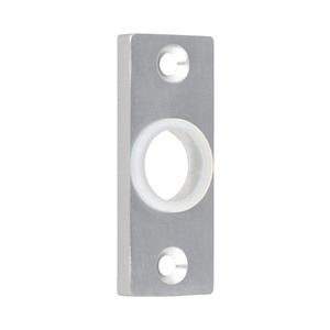 Dr�ckerrosette Alu F1 - kantig - 64 x 25 mm - St�rke 6 mm - Bohrlochabstand 50 mm