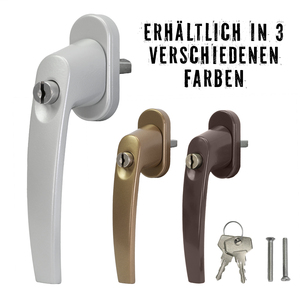 Fenstergriff Junos S-Lock 100 Nm - abschlie�barer Sicherheitsfenstergriff - gleichschlie�end