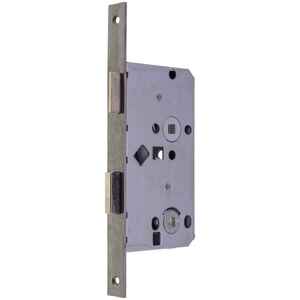 WC-T�r-Schloss DIN rechts - Edelstahlstulpe kantig 20 x 235 mm - Dornma� 55 mm / Entfernung 78 mm / Nuss 8 mm - eintourig