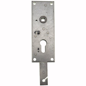 Garagentorschloss 1802/02 - nach unten schlie�end - Entfernung 60 mm - Nuss 9 mm - Anschlussbohrung 6,75 mm