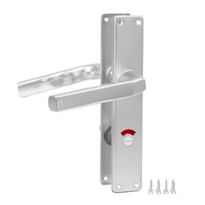 Alu-Drckergarnitur WC F1 Griffe + Trschilder komplett