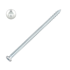 Fensterrahmenschraube 7,5 mm - Flachkopf - TX30 - verzinkt - d�bellose Fenstermontage