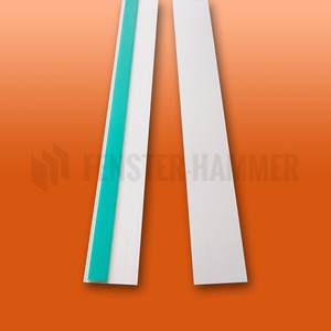 Fensterleiste Flachprofil PVC mit selbstklebendem Schaumklebeband auf Rolle