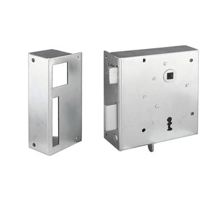 Rheinisches Kastenschloss 100BLE - Buntbart - schwere Ausf�hrung - links einw�rts - Dornma� 75 mm - 2-tourig - verzinkt