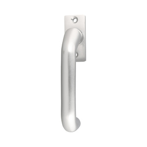 Dr�cker auf kantiger Alu-Rosette - Aluminium F1 - 8 mm Vierkant - Schraublochabstand 50 mm